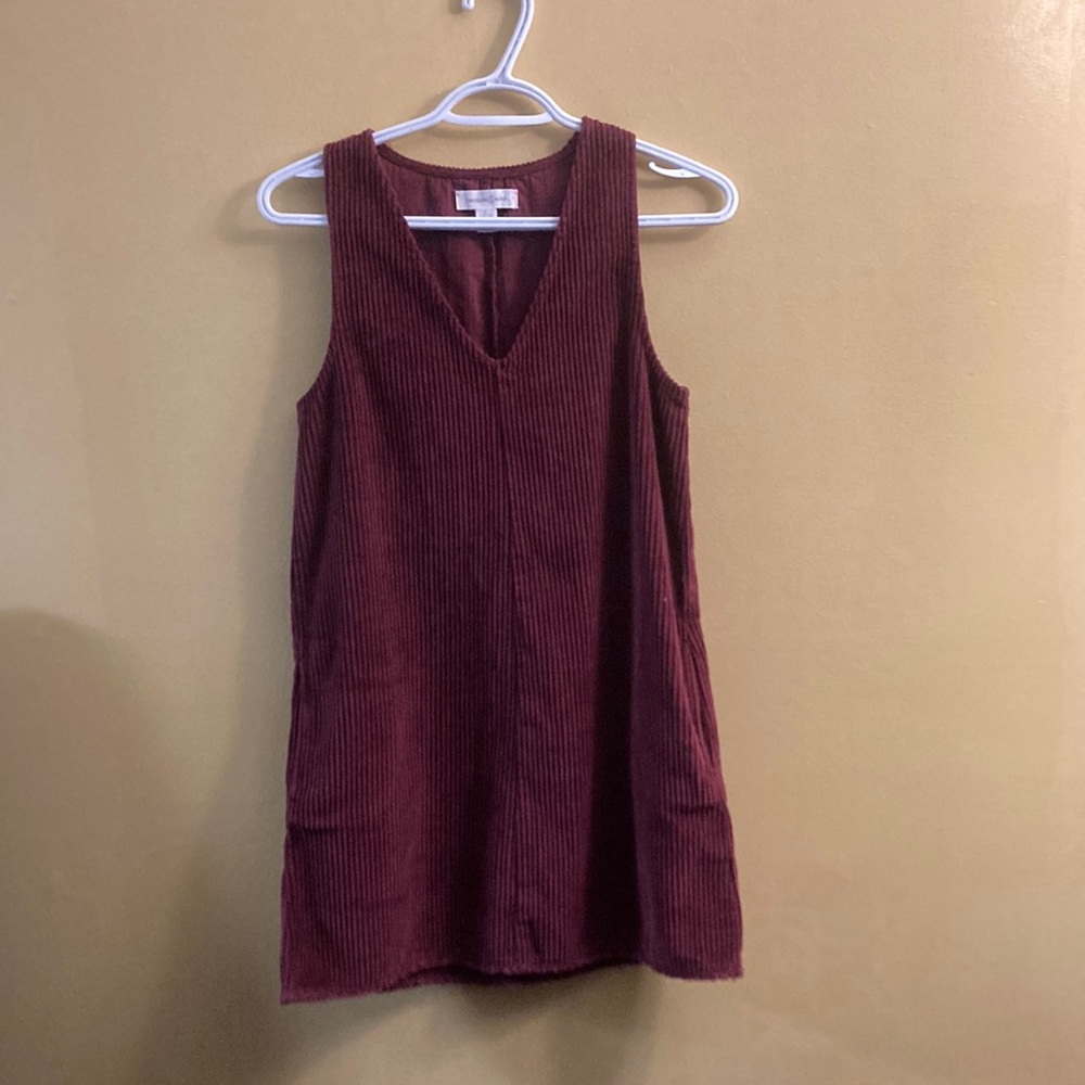 Treasure& Bond Burgundy corduroy dress